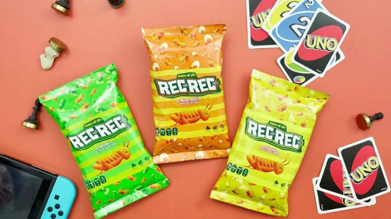 Snack dế sấy REC REC vị trứng muối