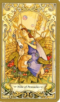 lá bài Nine of Pentacles