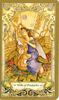 lá bài Nine of Pentacles