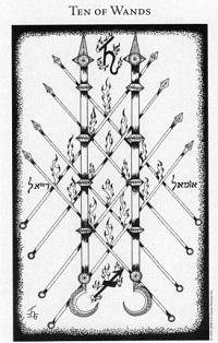 Lá bài ten of wands