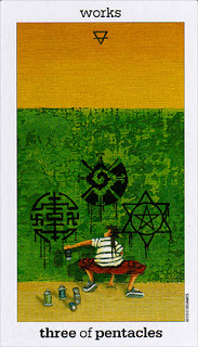 Lá bài three of pentacles