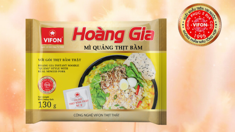 Mì VIFON Hoàng Gia Mì Quảng thịt bằm