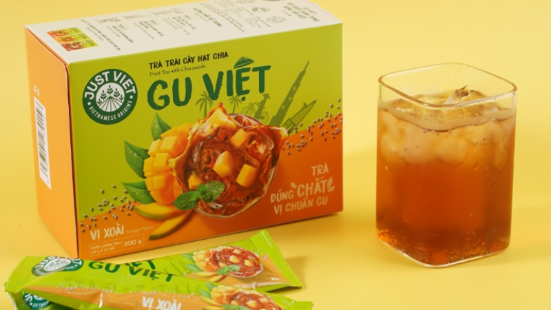 Trà xoài hạt chia Just Viet Gu Việt