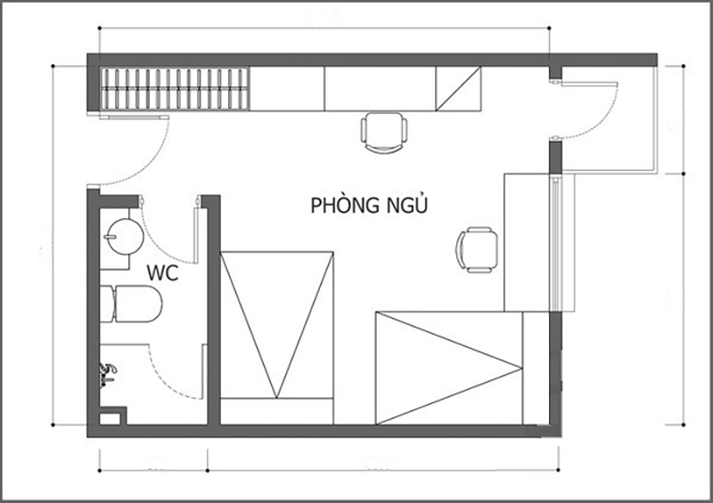 Bố trí nhà vệ sinh trong phòng ngủ sao cho hợp phong thủy?